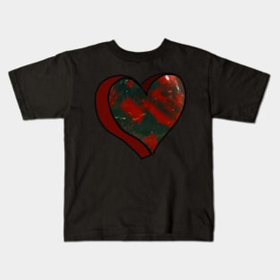 Bloodstone Love Heart Kids T-Shirt